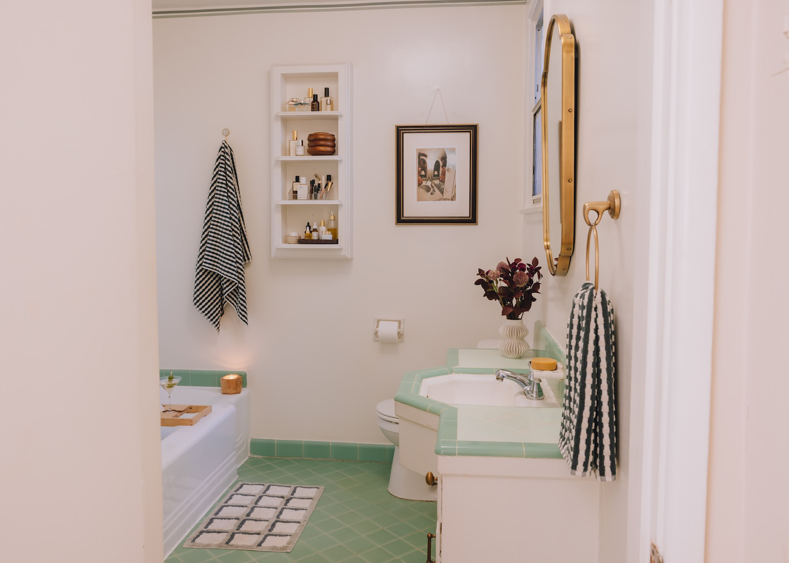 The Easy, High Impact Upgrades Mallory Made To Her Vintage Bathroom